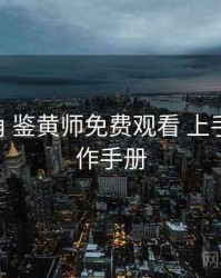 行业视角 鉴黄师免费观看 上手指南 操作手册