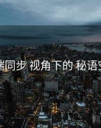 跨端同步 视角下的 秘语空间