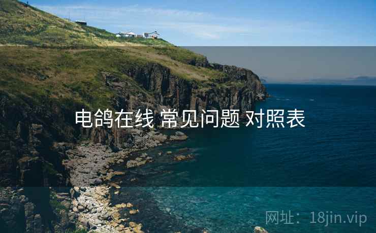 电鸽在线 常见问题 对照表 电鸽在线 常见问题 对照表
