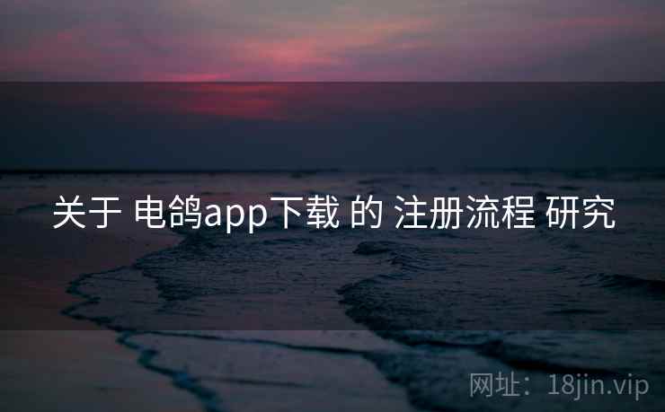 关于 电鸽app下载 的 注册流程 研究 关于 电鸽app下载 的 注册流程 研究